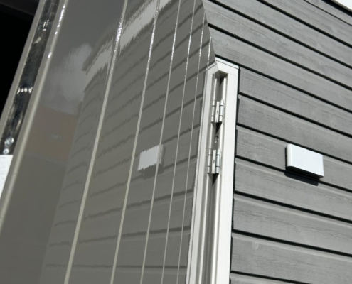 buiten schilderwerk met spiegel finish
